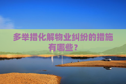多举措化解物业纠纷的措施有哪些？