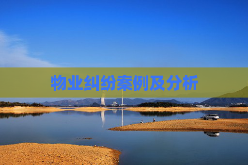 物业纠纷案例及分析